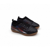 Chuteira Salão Infantil Molekinho 2808330 - PRETO / BRANCO / VERMELHO