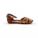 Sandalia Feminino Bottero 366502 - CARAMELO / NATURAL / NECTARINA