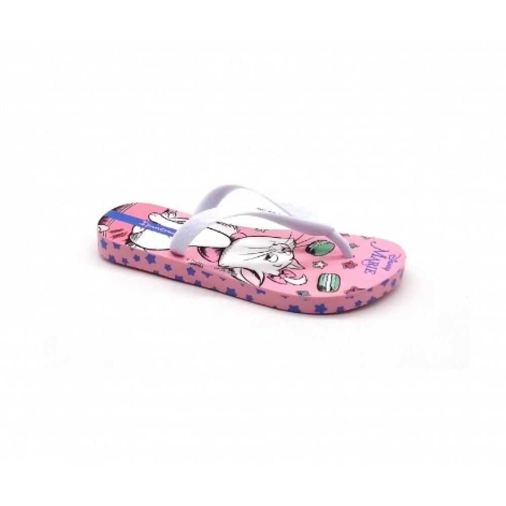 Chinelo Infantil Disney 27064 - ROSA / BRANCO