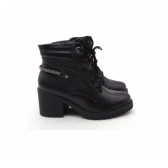 Bota Feminino Comfortflex 2477304 - PRETO / GRAFITE / PTA