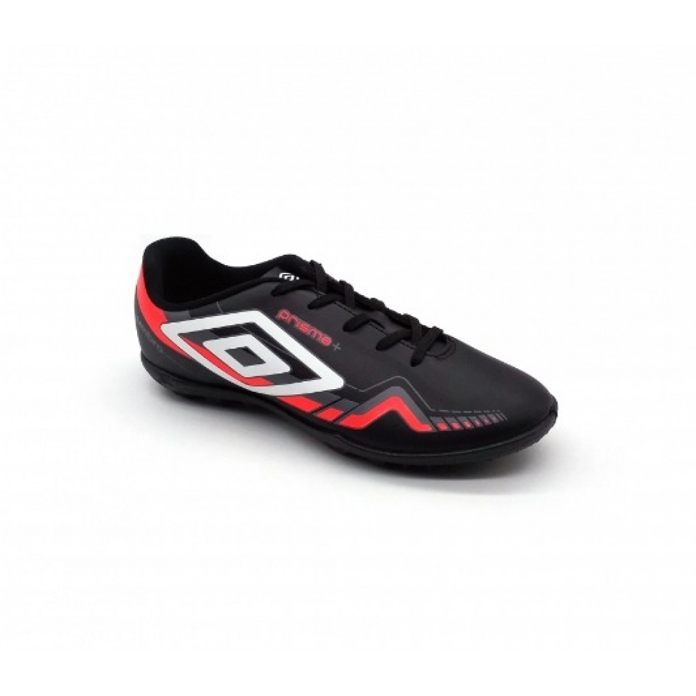 Chuteira Society Masculino Umbro 1117964 - PRETO / BRANCO / CORAL