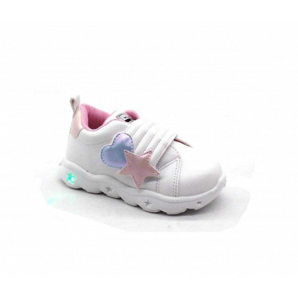 Tenis Infantil Sua Cia 704000491 - BRANCO / GLACIAL / ROSA BALLET