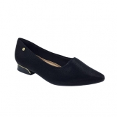 PICCADILLY SAPATO BAIXO 279004 - PRETO / PRETO VZ / DOURADO