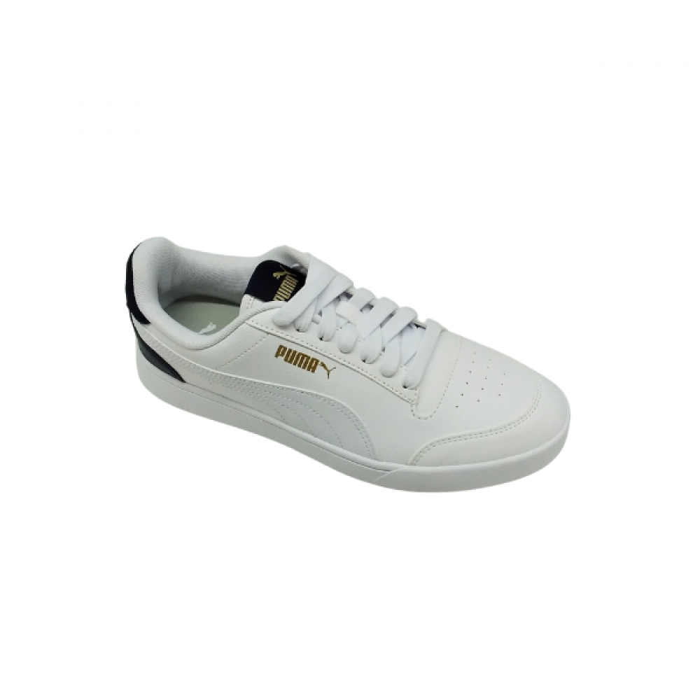 TENIS PUMA SHUFFLE - BRANCO / MARINHO / DOURADO