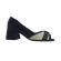 PICCADILLY PEEP TOE 715030 - PRETO / NATURAL