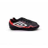 Chuteira Society Masculino Umbro 1117964  - PRETO / BRANCO / CORAL