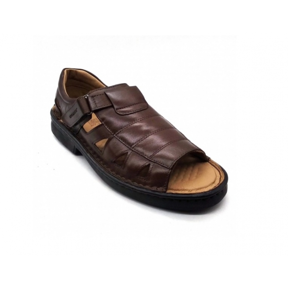 Sandalia Masculino Levecomfort L44003 - DARK BROWN