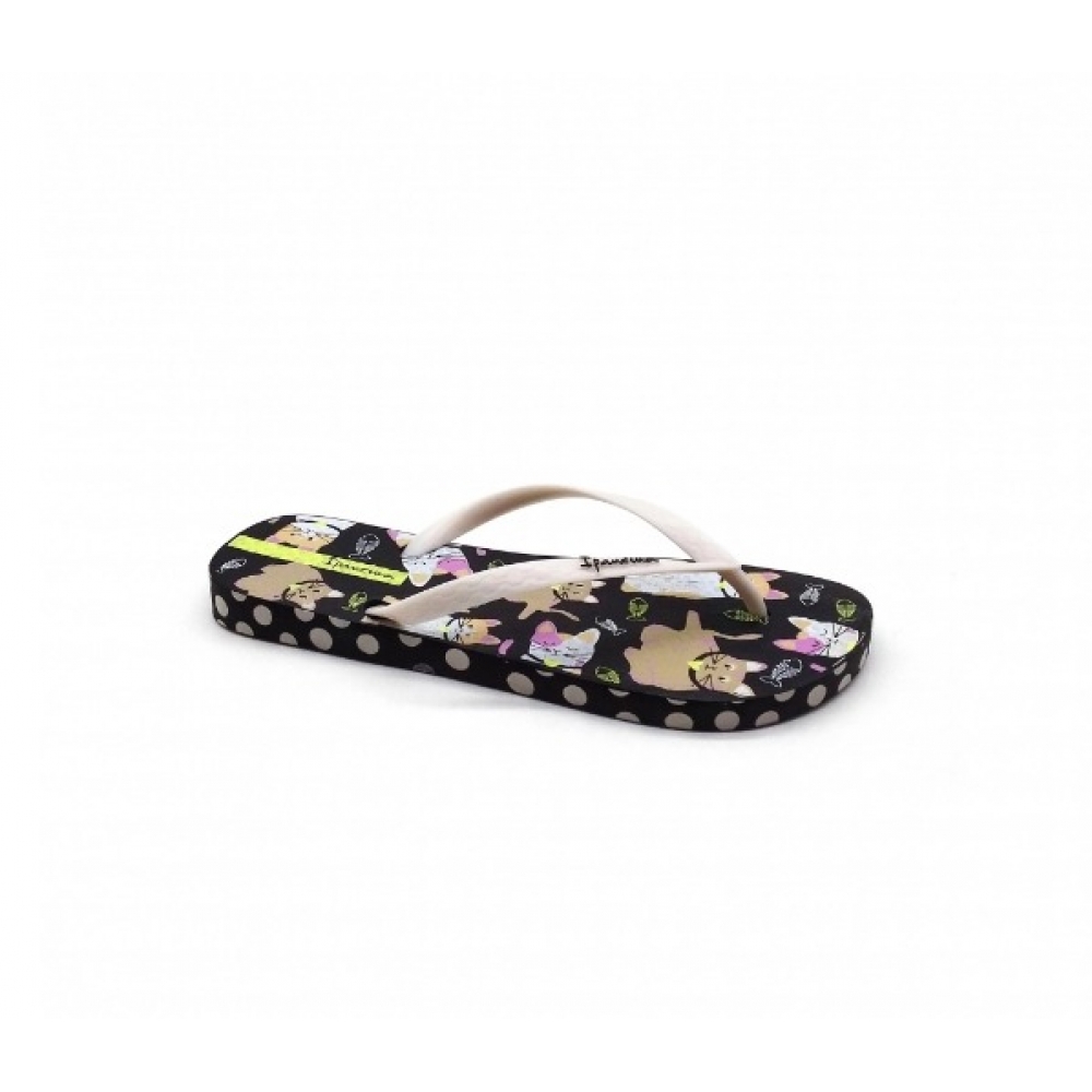 Chinelo Feminino Ipanema 27005 - PRETO / BEGE / BRANCO