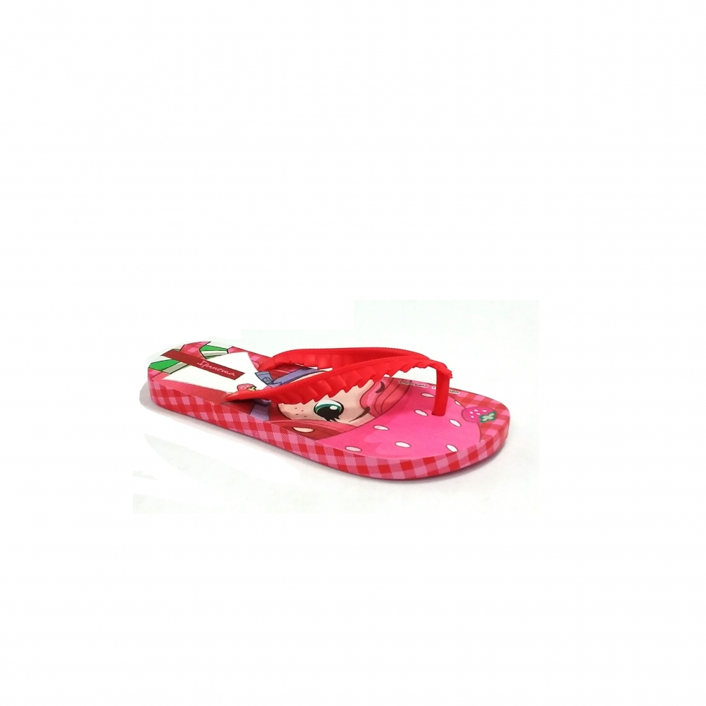 Chinelo Infantil Moranguinho 27173 - ROSA / VERMELHO