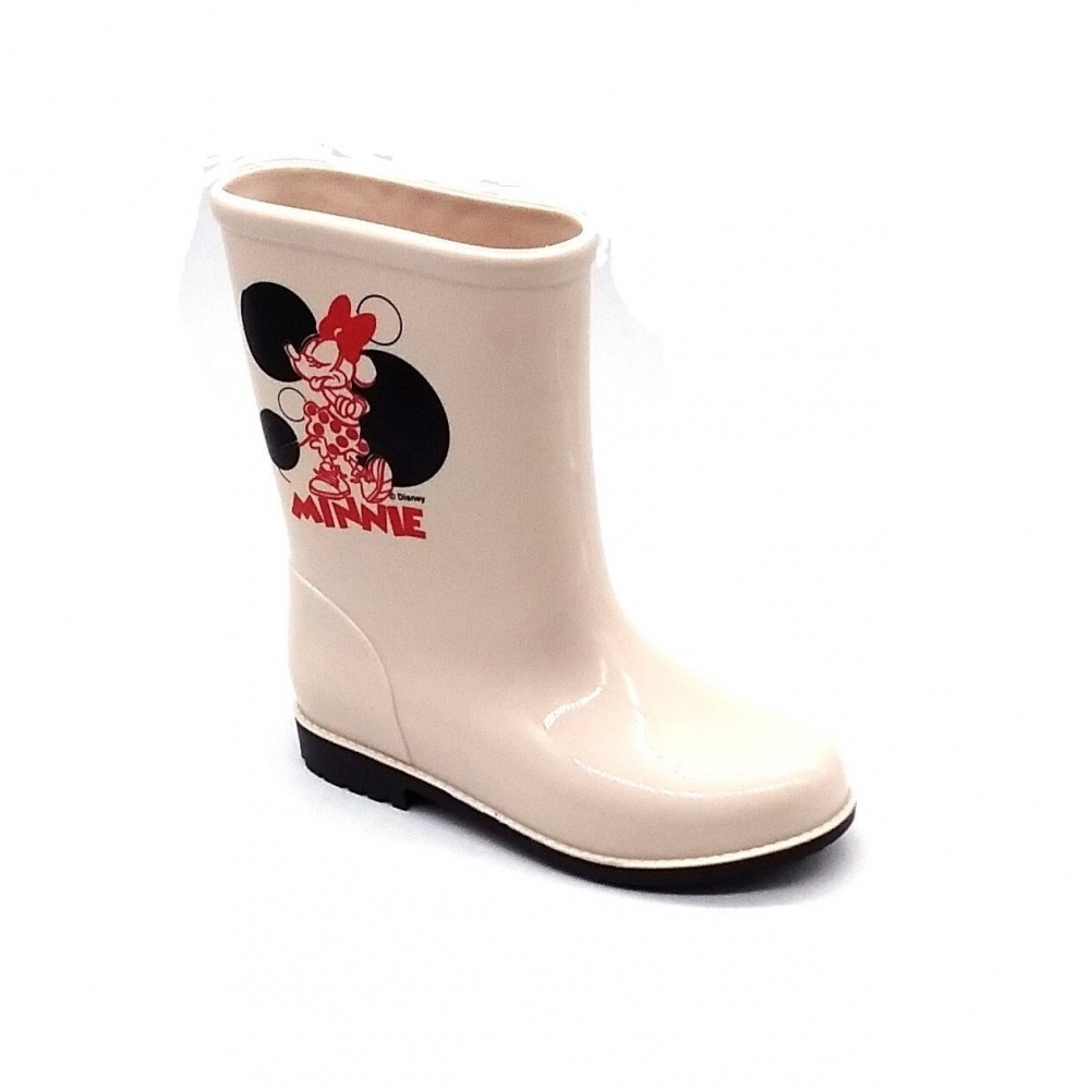 Galocha Infantil Disney 22731 - PRETO / BEGE / MINNIE