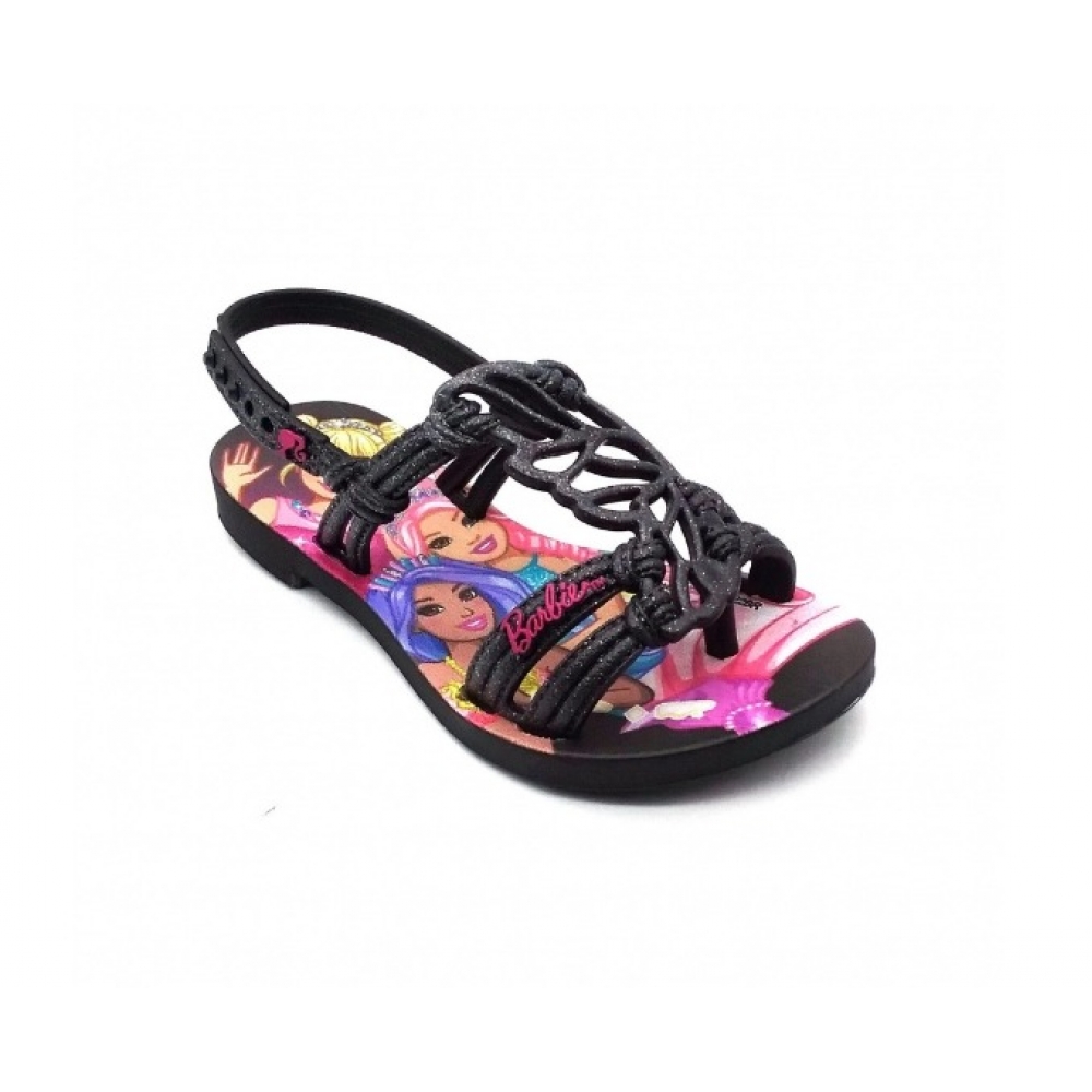 Sandalia Infantil Barbie 22751 - PRETO