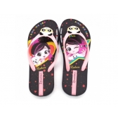 Chinelo Infantil Luluca 26853 - PRETO / ROSA
