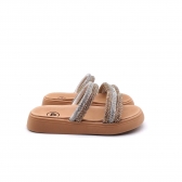 Chinelo Infantil Molekinha 2358103 - CRISTAL / OURO ROSADO