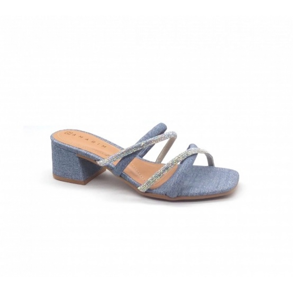 Tamanco Feminino Ramarim 2330202 - JEANS / AURORA BOREAL