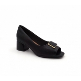 Peep Toe Feminino Piccadilly  715018 - PRETO