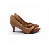 Scarpin Feminino Piccadilly 745085 - NUDE CLARO / CARAMELO / CAPUCCINO