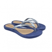 TERRA E AGUA CHINELO 260902 - PRATA / AZUL