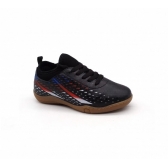 Chuteira Salão Infantil Molekinho 2808330 - PRETO / BRANCO / VERMELHO