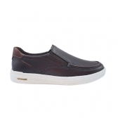 SAPATENIS MASCULINO PEGADA - 112001 - COFFE / CONHAQUE / BRANCO