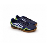 Chuteira Salao Masculino Umbro 1117978  - MARINHO / BRANCO / LIMA