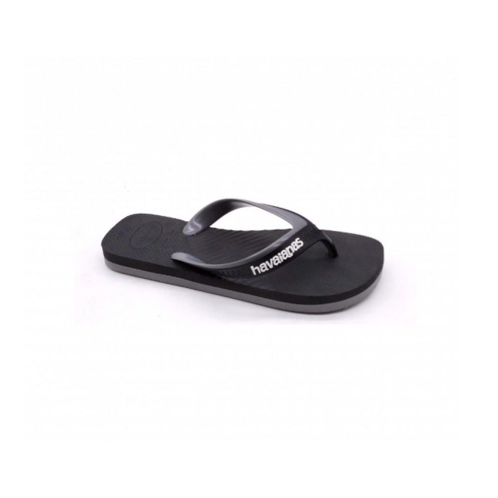 Chinelo Masculino Havaianas 4145602 - PRETO / CINZA ACO