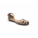 Sandalia Feminino Bottero 358602  - TAUPE / ROSA PELE / VERDE PASTEL