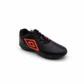 Chuteira Society Infantil Umbro 1169885 - PRETO / LARANJA / FURTACOR