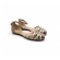 Sandalia Feminino Bottero 358602  - TAUPE / ROSA PELE / VERDE PASTEL