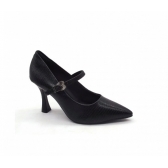 Scarpin Feminino Ramarim 2418102 - PRETO / GRAFITE