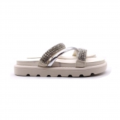 Chinelo Feminino Vizzano 6459133 - BRANCO OFF / CRISTAL / PRATA