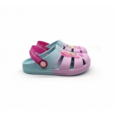 Babuche Infantil Barbie 22586 - VERDE AGUA / VERMELHO