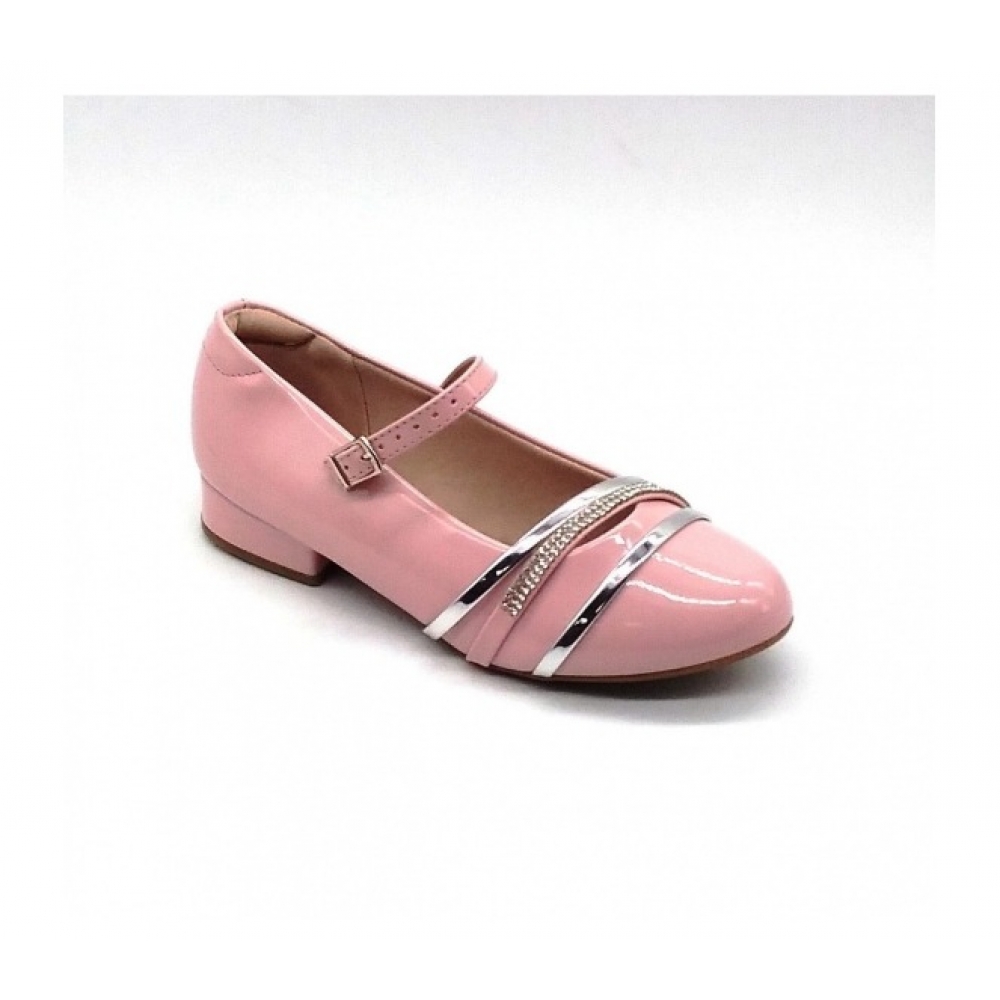Sapatilha Infantil Molekinha 2528114 - ROSA VZ / PRATA