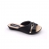 Tamanco Feminino Piccadilly 500375 - PRETO / PRETO CROCO / DOURADO