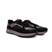Sapatenis Masculino Ferricelli Mid63406 - PRETO / STORM / CINZA