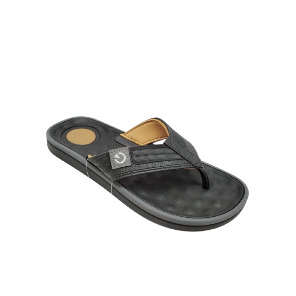 Chinelo Cartago 11859 - PRETO / CASTOR / GRAFITE