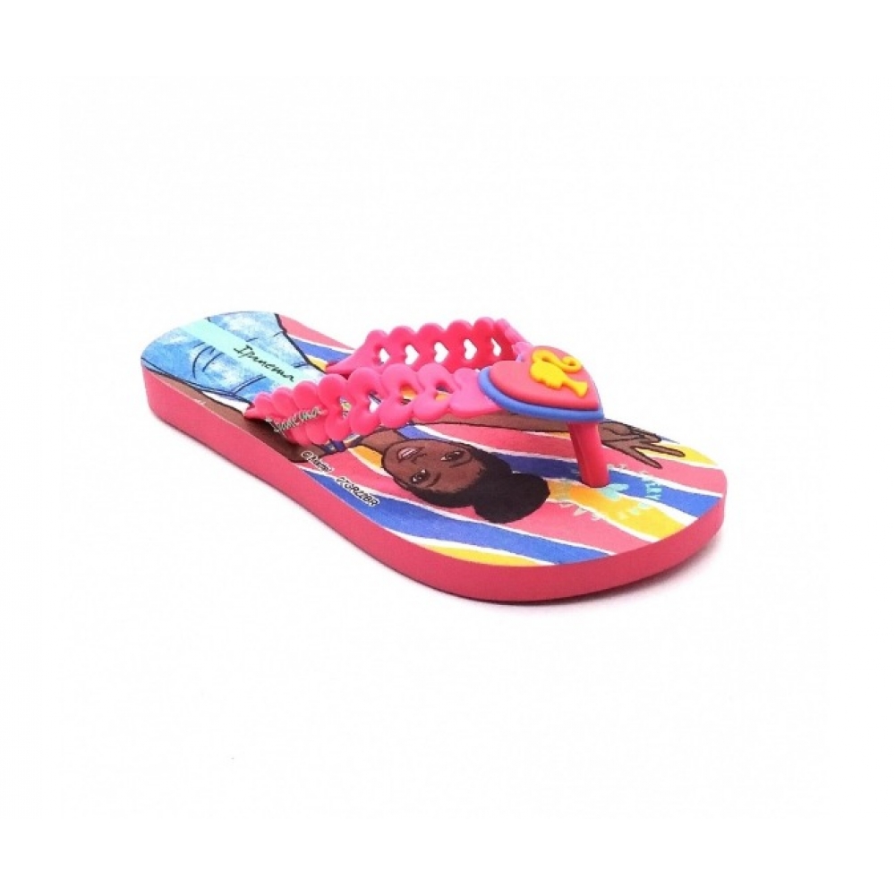Chinelo Infantil Barbie 25729 - ROSA / AZUL / AMARELO