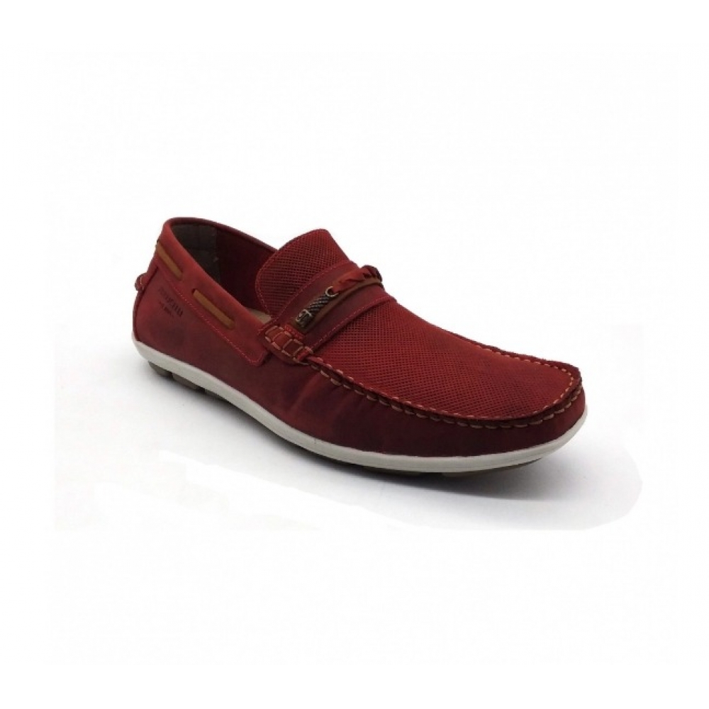 Mocassim Masculino Ferricelli Yn46365 - VERMELHO