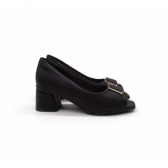 Peep Toe Feminino Piccadilly  715018  - PRETO