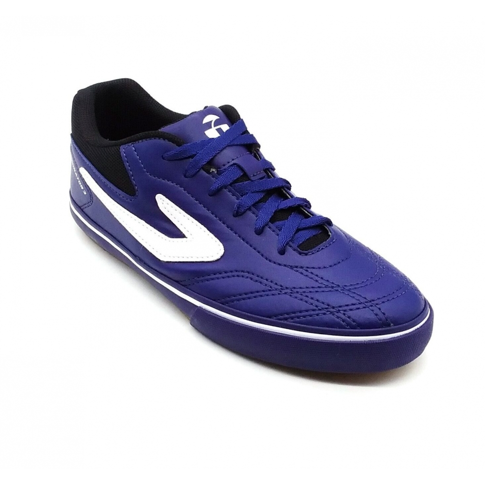 Chuteira  Futebol De Salão Topper Dominator 3 - MARINHO / PRETO / BRANCO