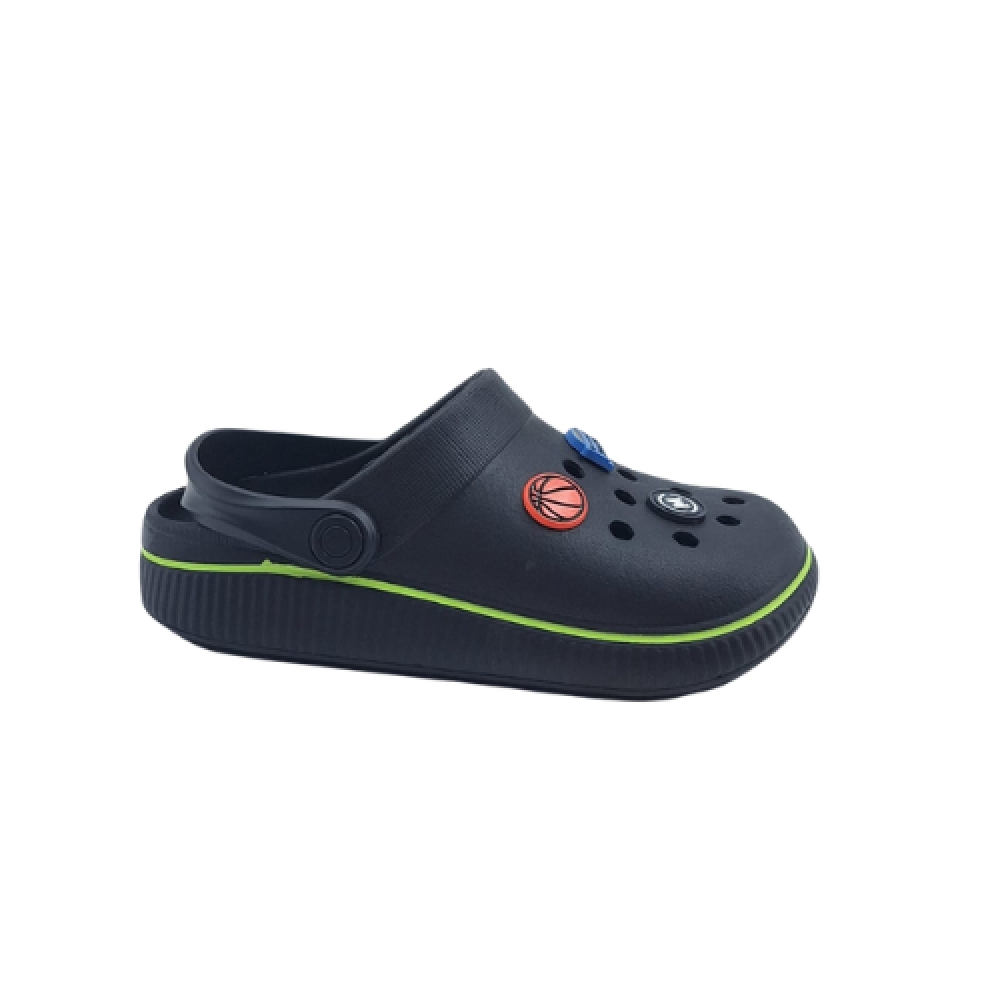 MOLEKINHO BABUCHE 2874202 - PRETO / AMARELO NEON