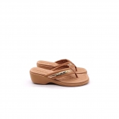 Tamanco Feminino Beira Rio 8527103  - NUDE / OURO ROSADO