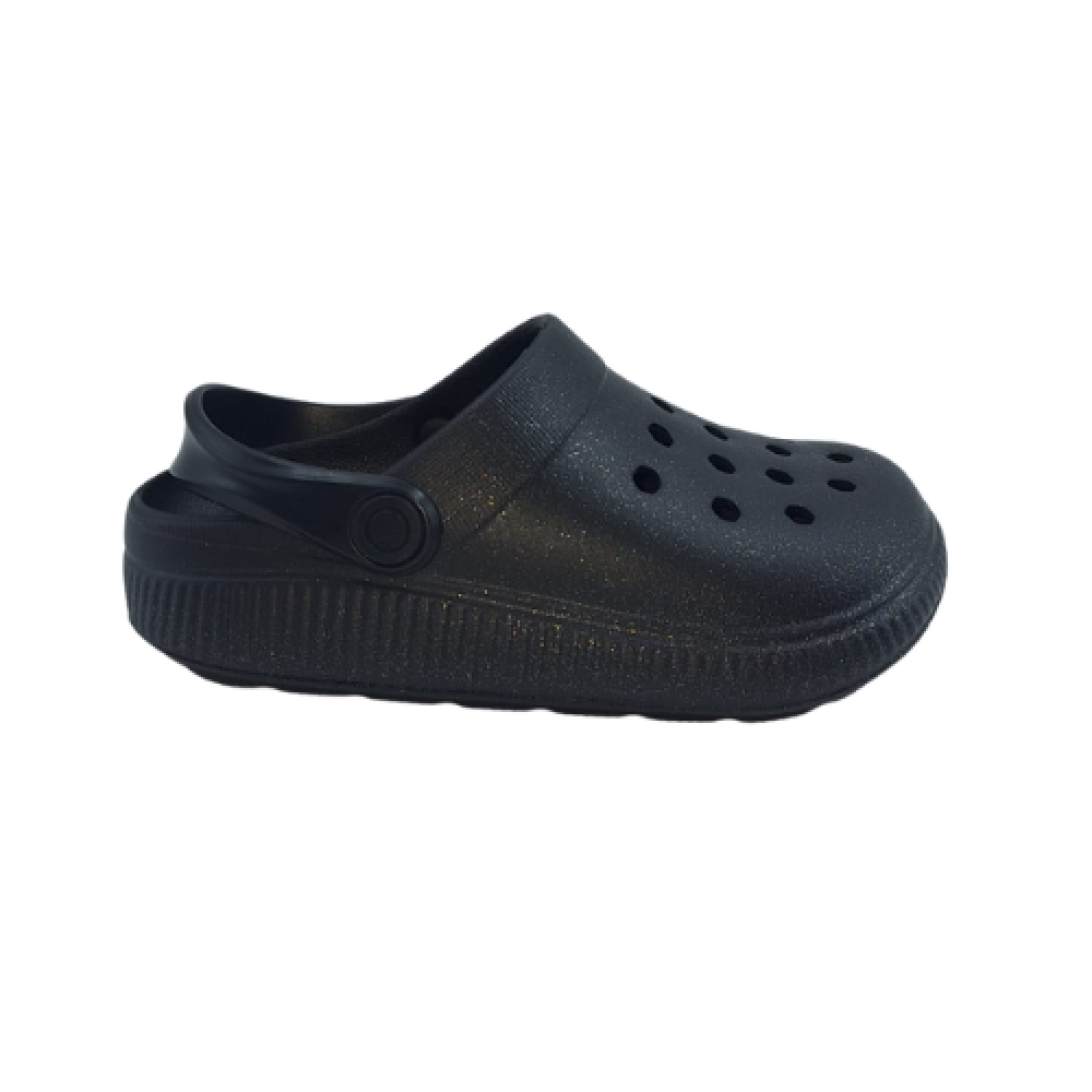 MOLEKINHA BABUCHE 2591200 - PRETO / PRATA