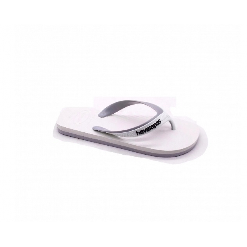 Chinelo Masculino Havaianas 4145602 - BRANCO / CINZA GELO