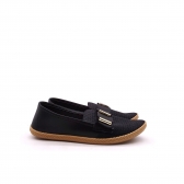 Sapatilha Feminino Moleca 52871003 - PRETO / PELE