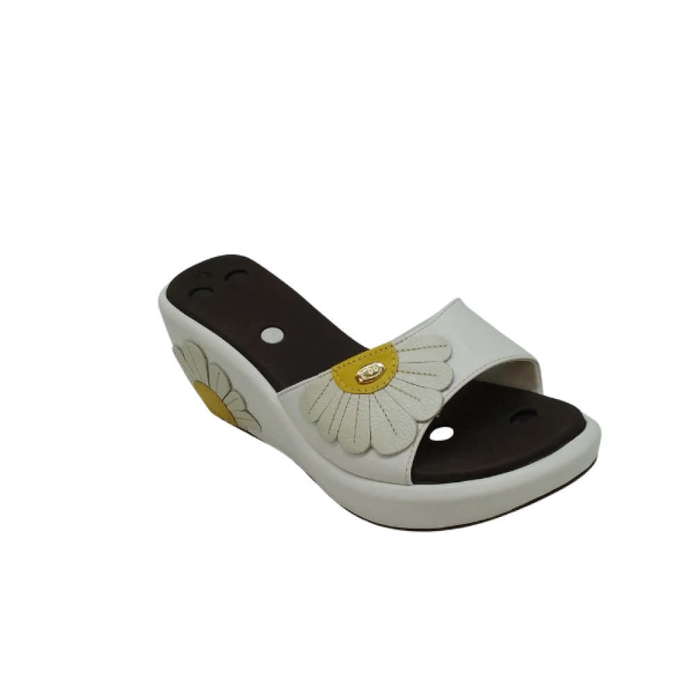 Tamanco 700 Gauss Anabela Gardenia - BRANCO