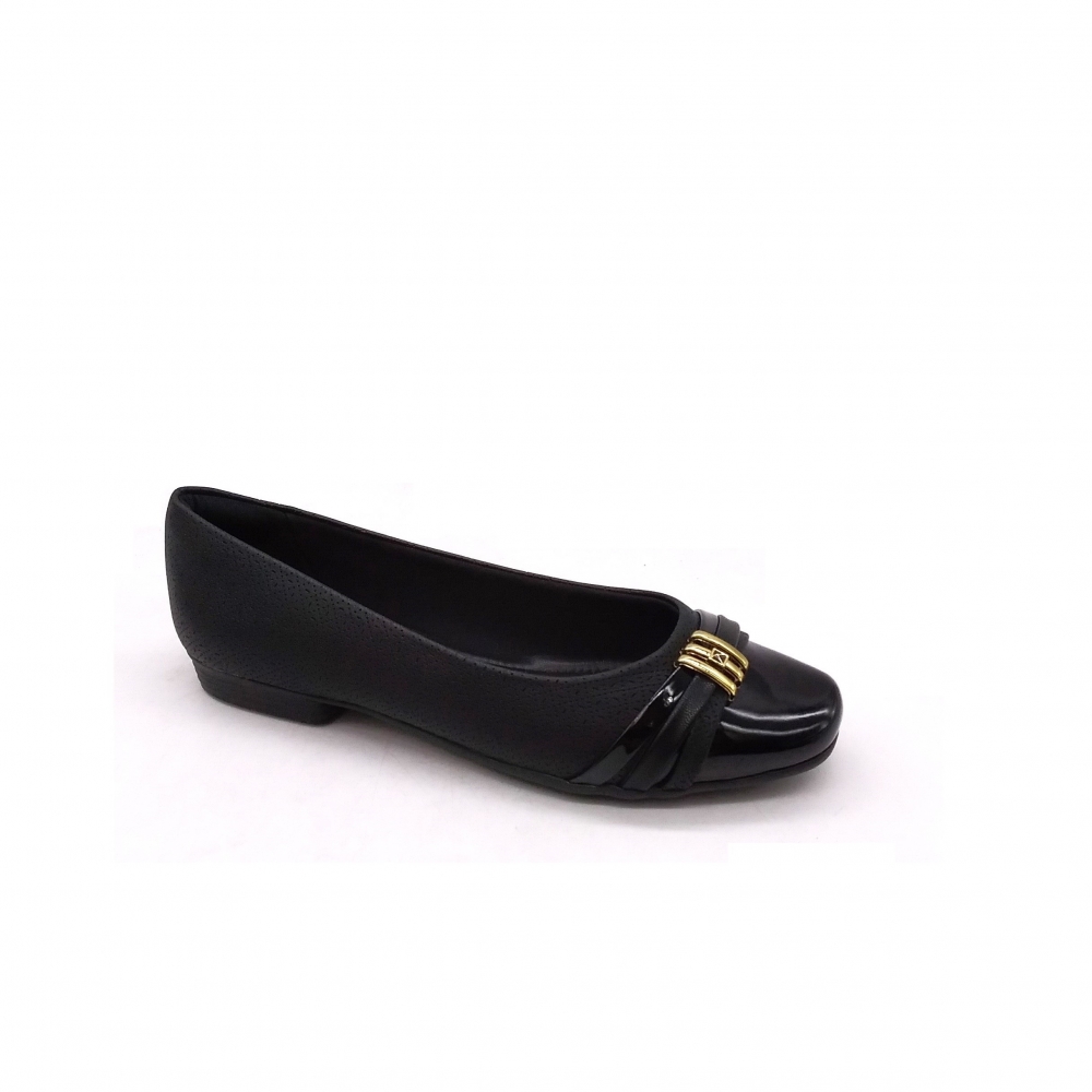 Sapatilha Feminino Piccadilly 250233 - PRETO VZ / PRETO