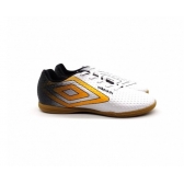 Chuteira Salao Masculino Umbro 1168791 - BRANCO / AMARELO / PRETO