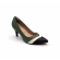 Scarpin Feminino Piccadilly 745085 - FOLHA / OFF WHITE / PRETO