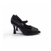 Scarpin Feminino Ramarim 2418102 - PRETO / GRAFITE