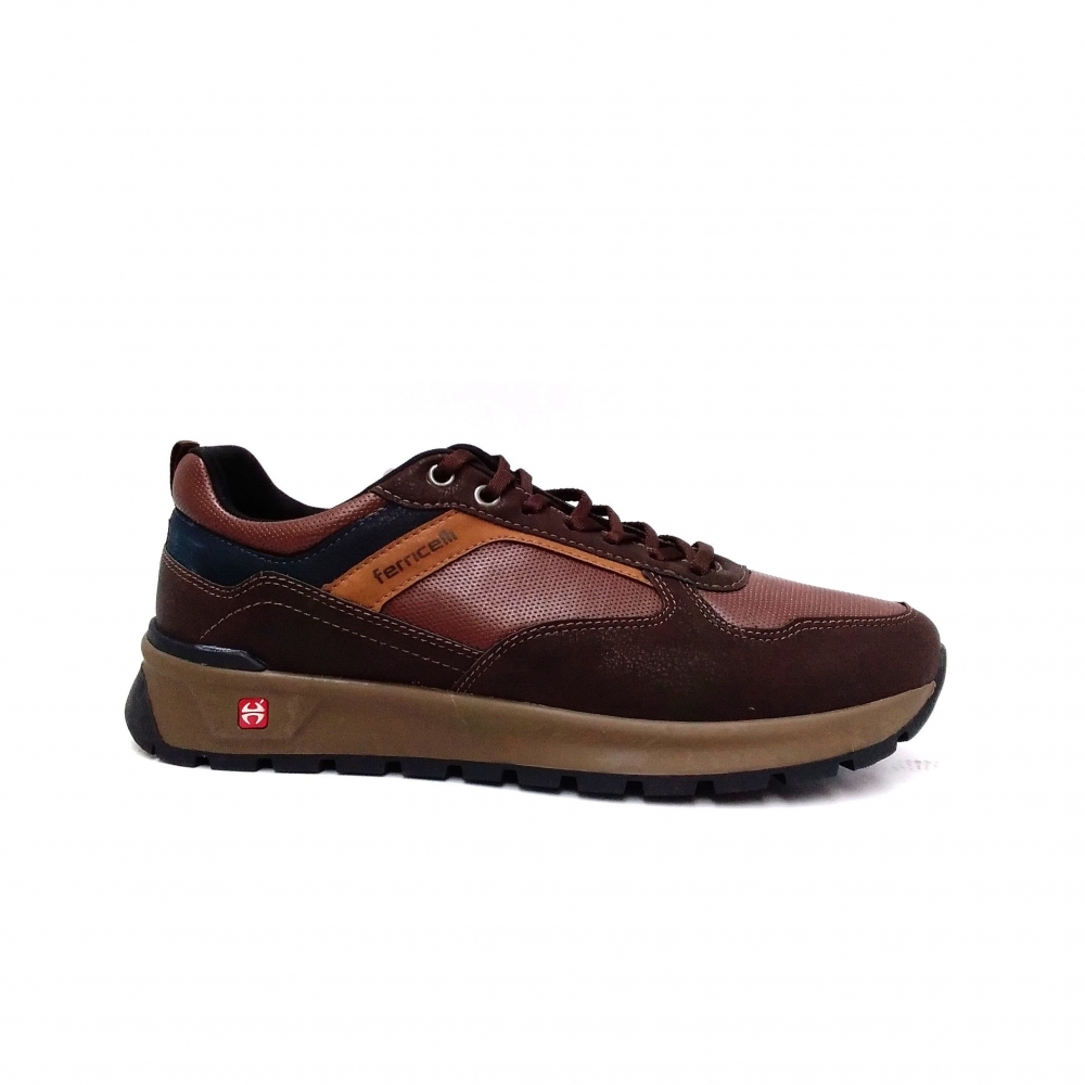 Sapatenis Masculino Ferricelli Mid63406 - MARROM / CARAMELO / MEL